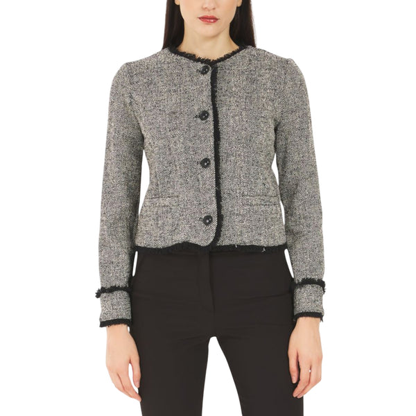 Giacca Chanel Donna in Stuoia Sfoderata